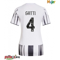 Camiseta Juventus Federico Gatti #4 Primera Equipación para mujer 2025-26 manga corta